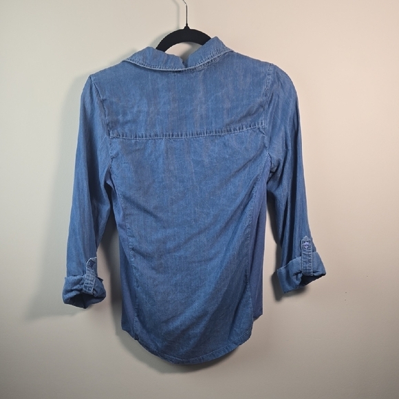 Emily Daniels Light Blue Denim Shirt - Picture 4 of 7